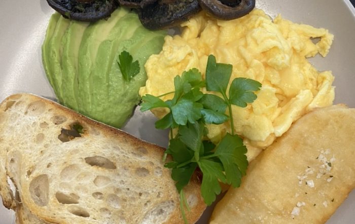 Eggs the way you like it with mushrooms, avocado and hash brown, breakfast couldnt be better